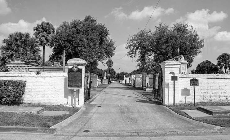 The building originally served as the freight room for the Southern Pacific Depot. It now offers permanent exhibits focused on the Old City Cemetery, as well as rotating exhibits focusing on folk art, religion and funerary customs. It acts as an information center, a starting point for tours, and a special events center for events related to the Old City Cemetery.